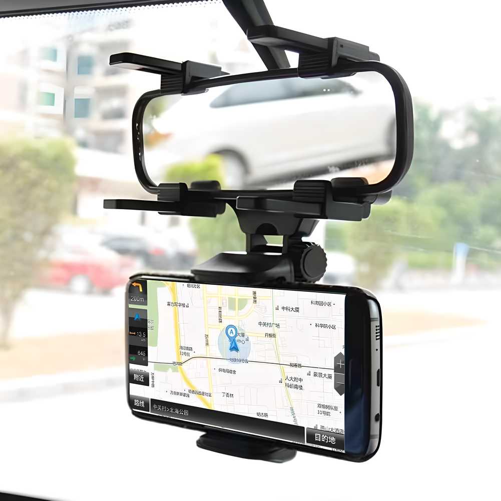 Multifunctional Rotatable and Retractable Car Phone Holder